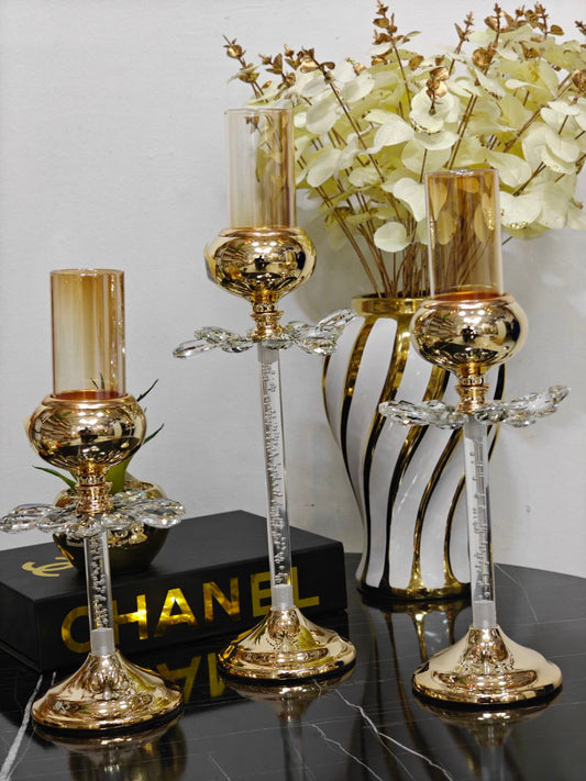 Porte bougie cristal grand modèle ( 1 pcs )