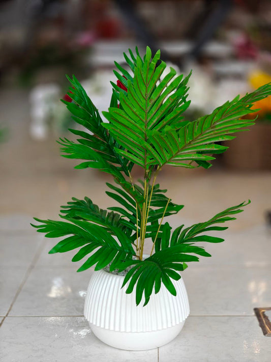 Plante artificielle pot blanc 60 cm