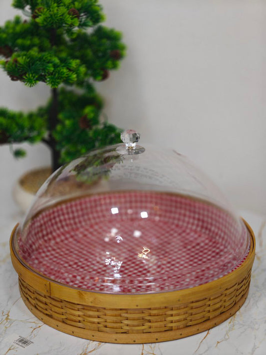 Corbeille osier avec couverture 37 cm