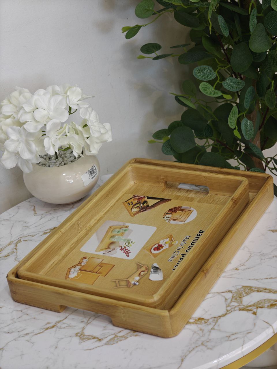Plateau bambou rectangulaire