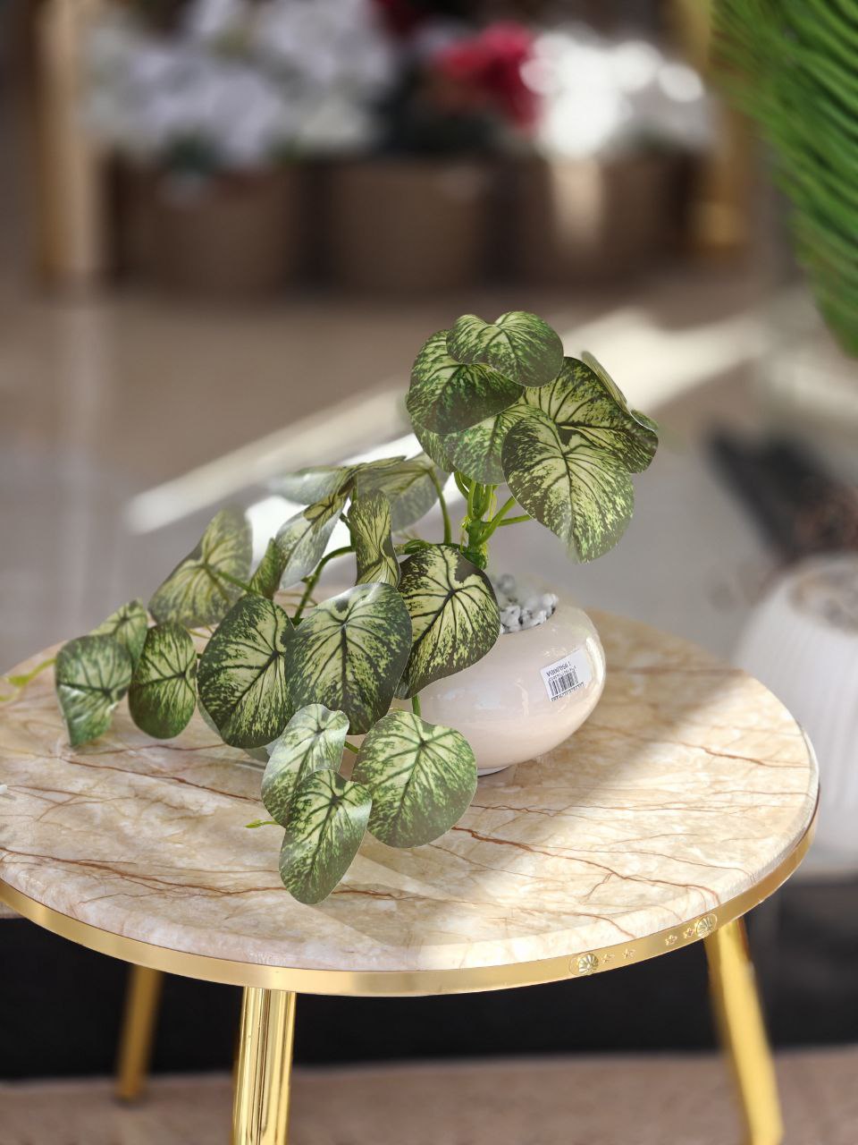 Plante artificielle pot en verre