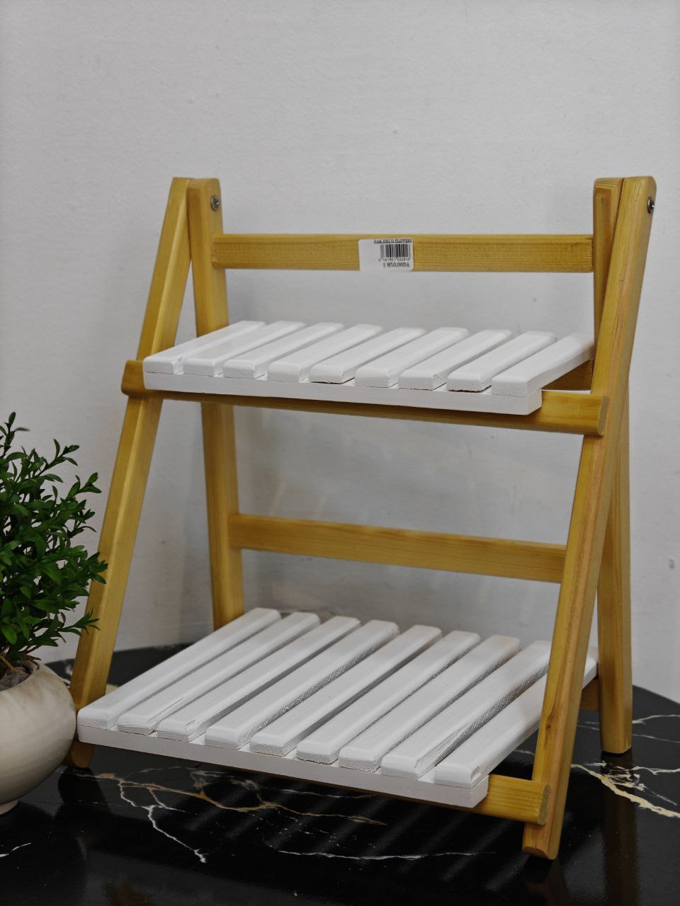 Étagère 2 étage bois