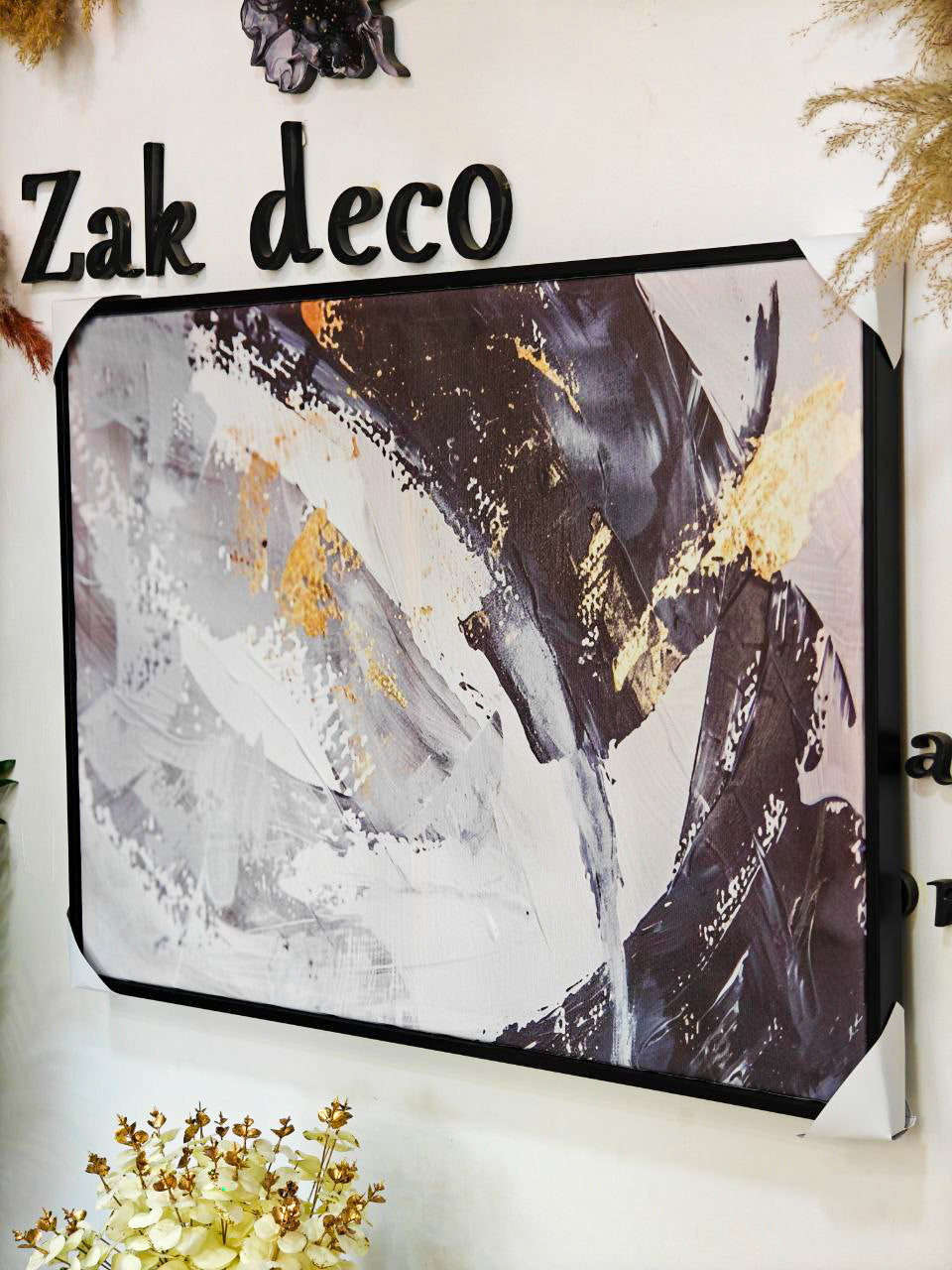 Cadre noir  1 m / 70 cm