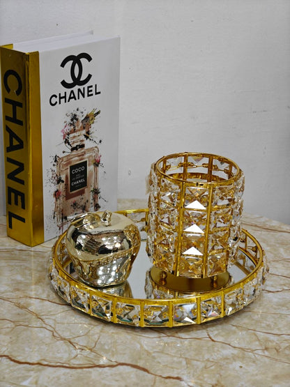 Plateau cristal rond