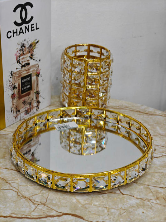 Plateau cristal rond