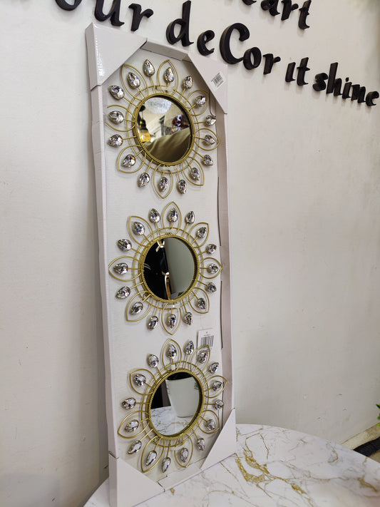 Miroir cristal 3 pièces