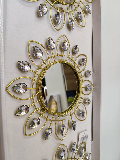 Miroir cristal 3 pièces