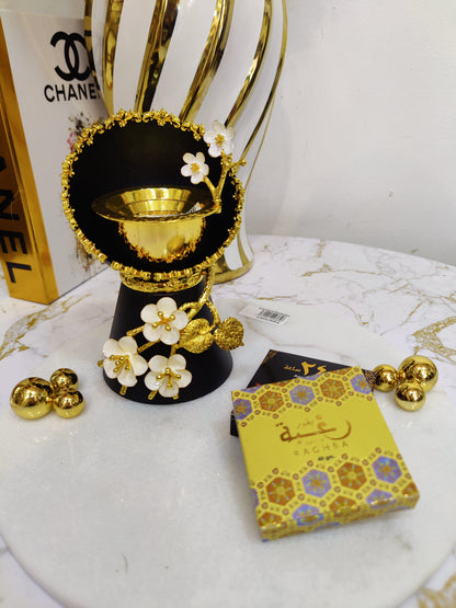 Bakhara metalique a fleur