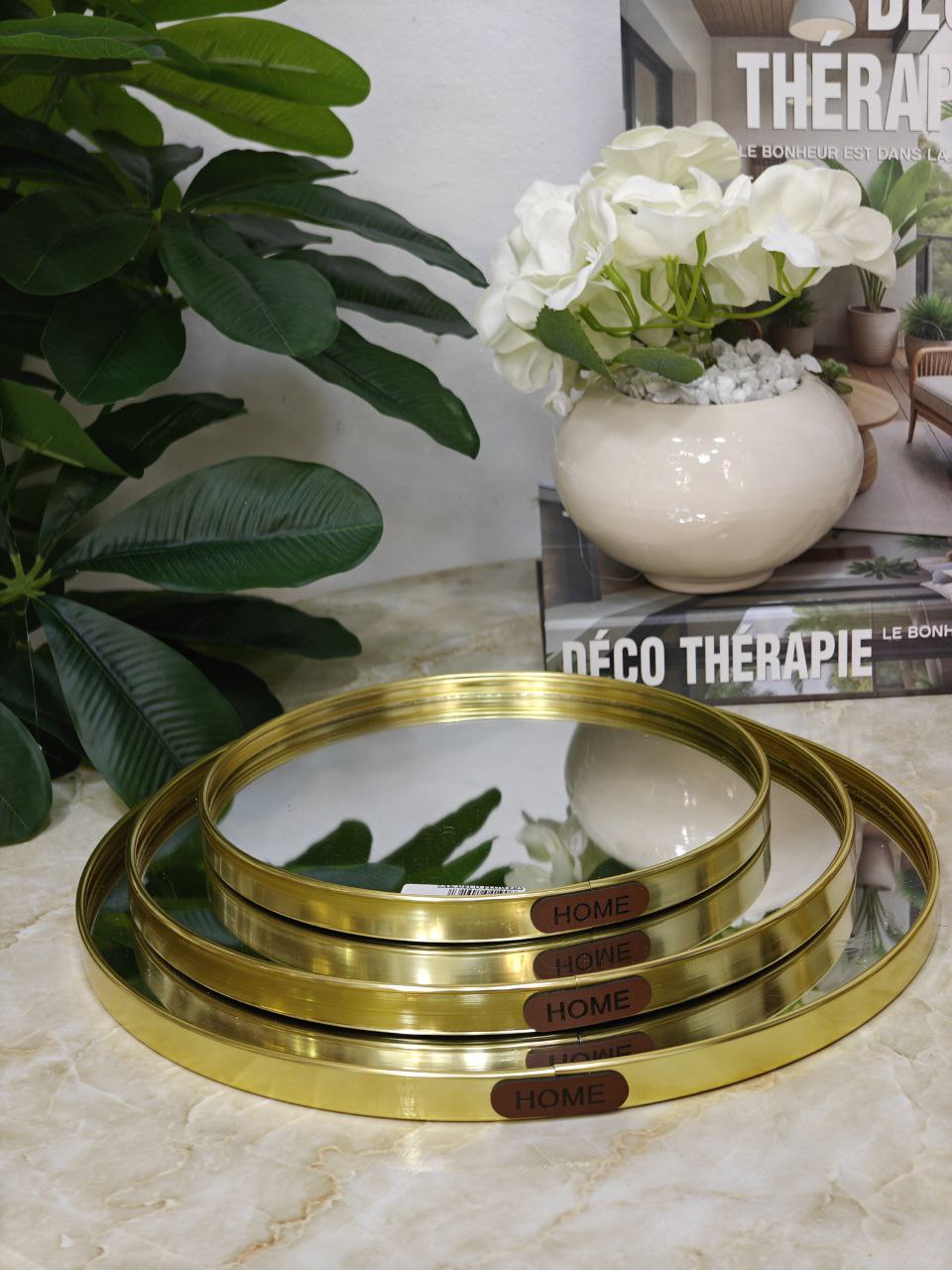 Plateau miroir rond smp