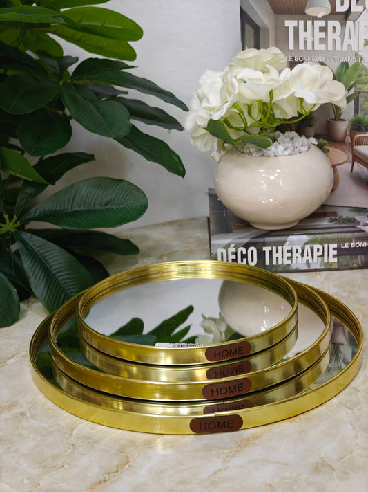 Plateau miroir rond smp