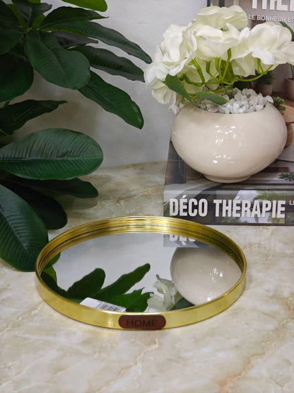 Plateau miroir rond smp