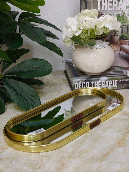Plateau miroir smp ovale