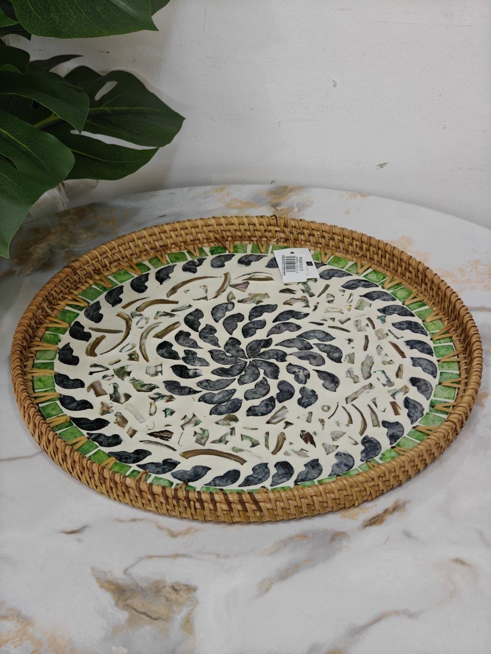 Plateau osier rond m03