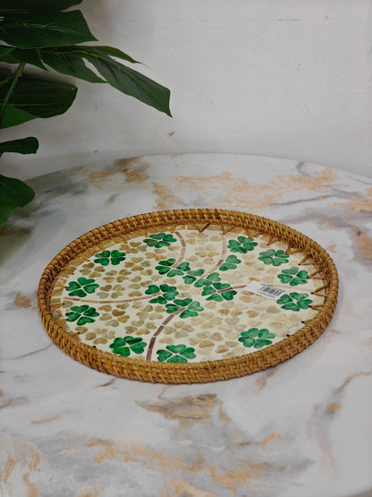 Plateau osier rond m01