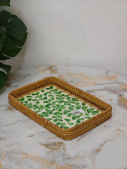 Plateau osier rectangulaire m03