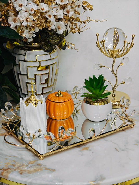 Plateau cristal rectangulaire