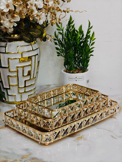 plateaux cristal rectangulaire