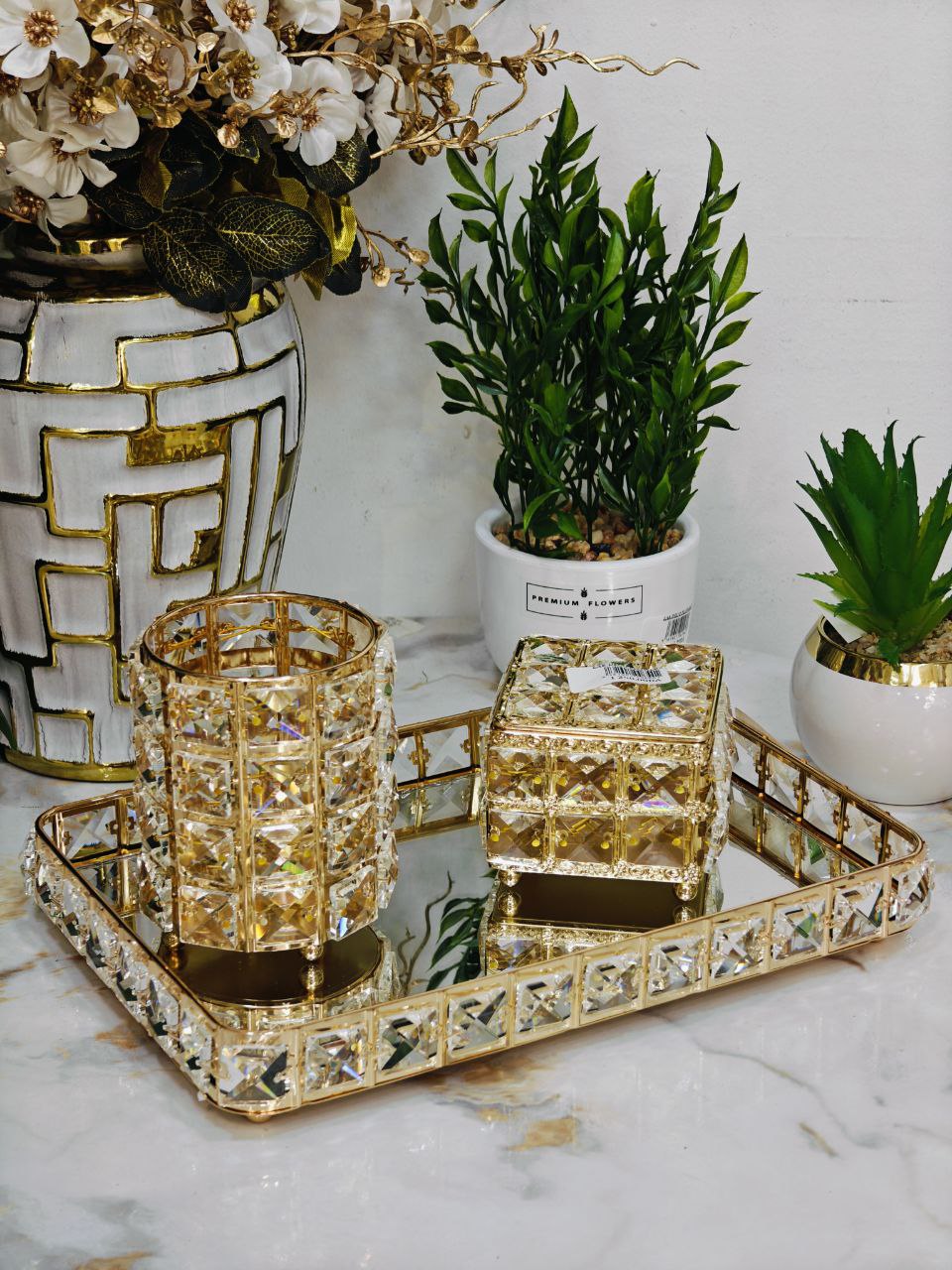 plateaux cristal rectangulaire
