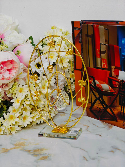 Décoration doré cristal