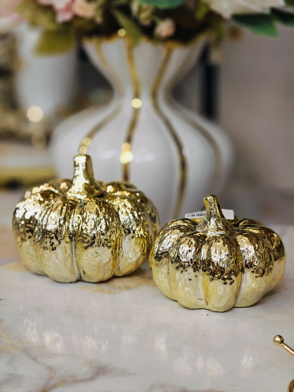 Citrouille doré décoratif