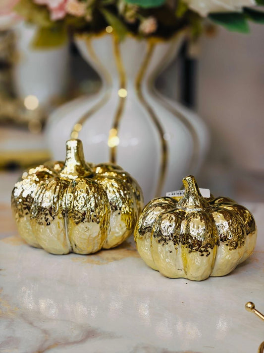 Citrouille doré décoratif