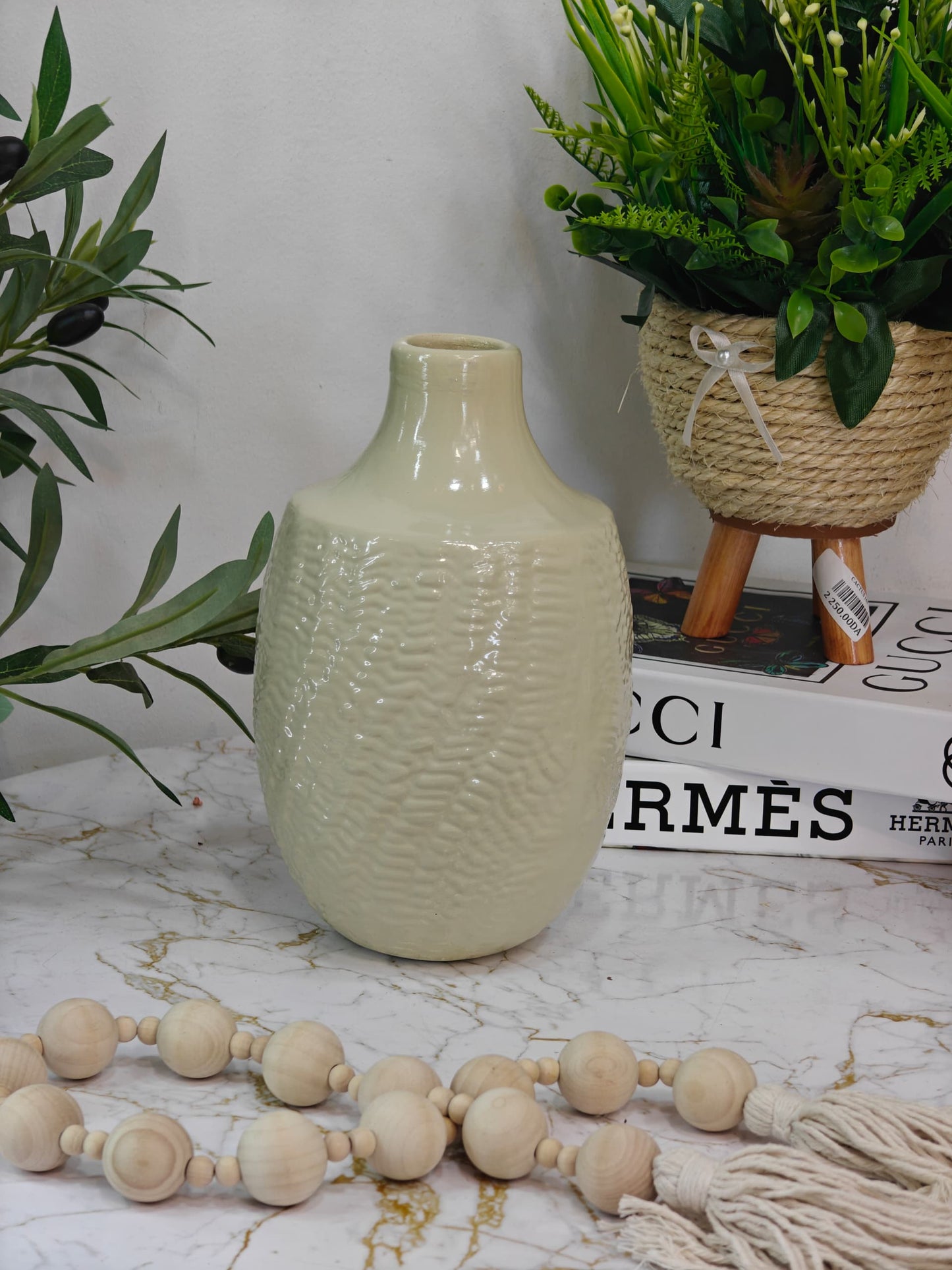 Vase ovale céramique