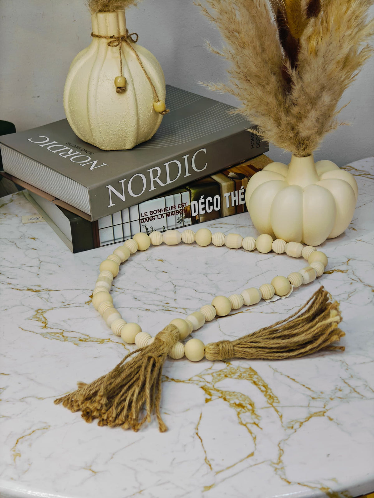 Chaîne decoratif beige