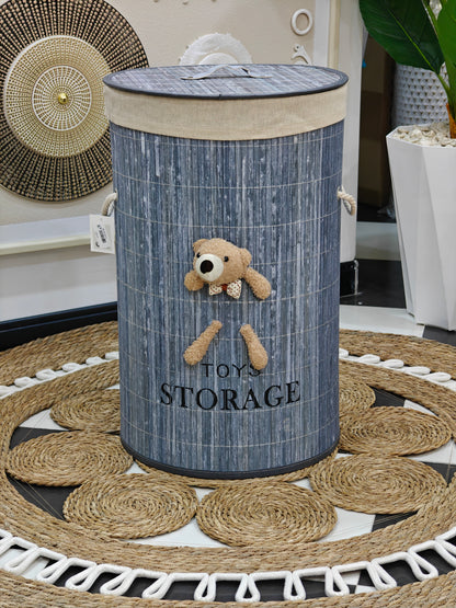 Panier a linge gris