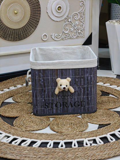 Panier a linge gris