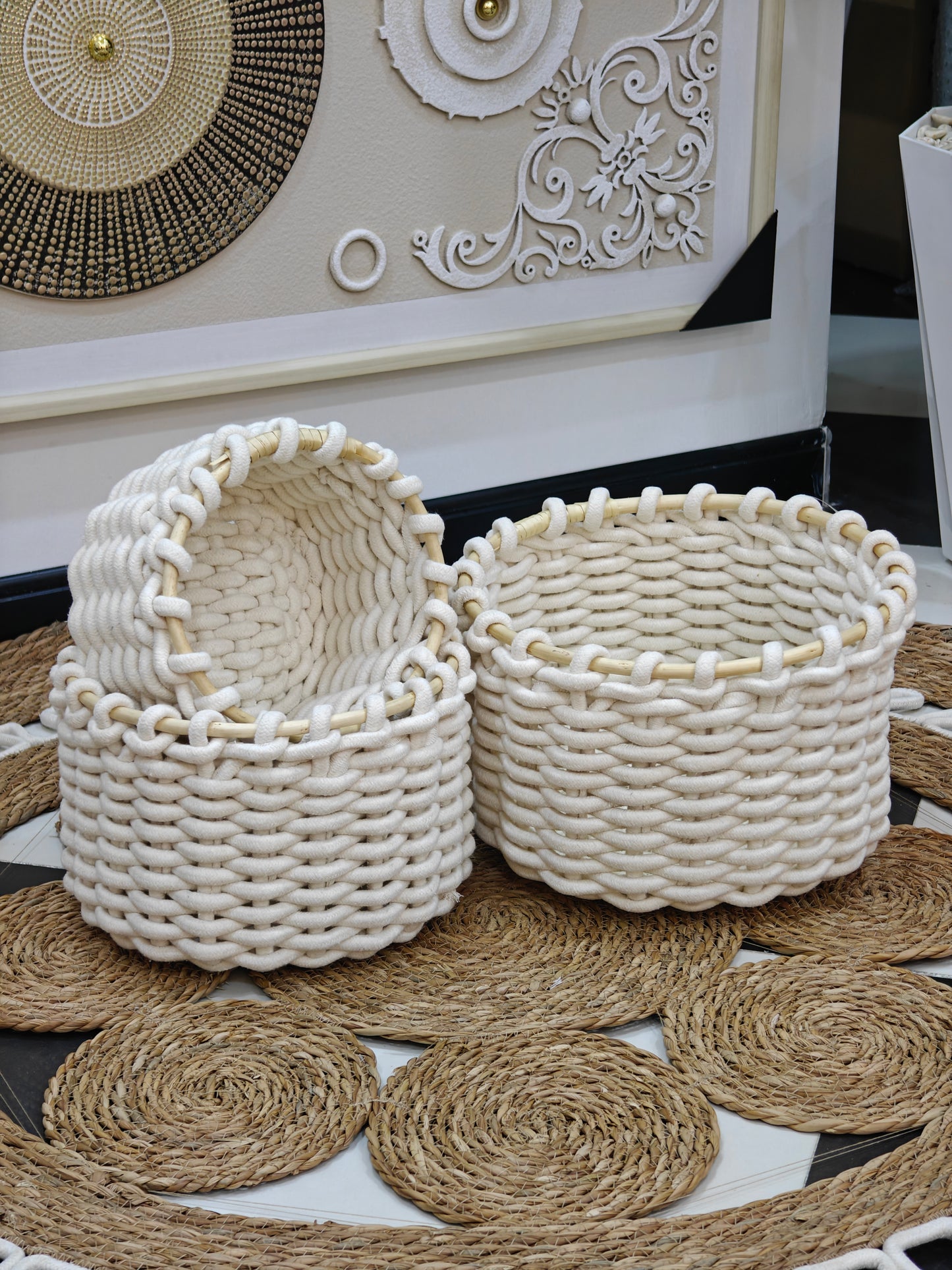 Panier 3 pcs rond