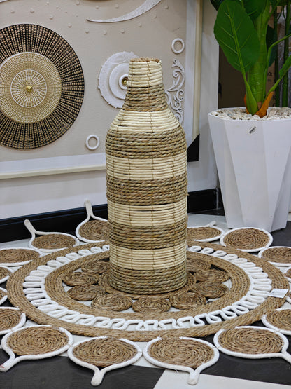 Vase coin  osier