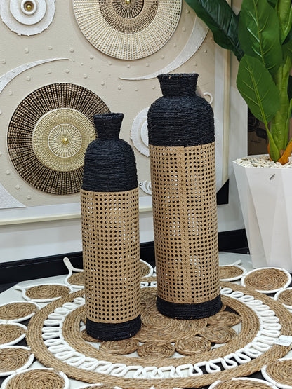 Vase osier noir