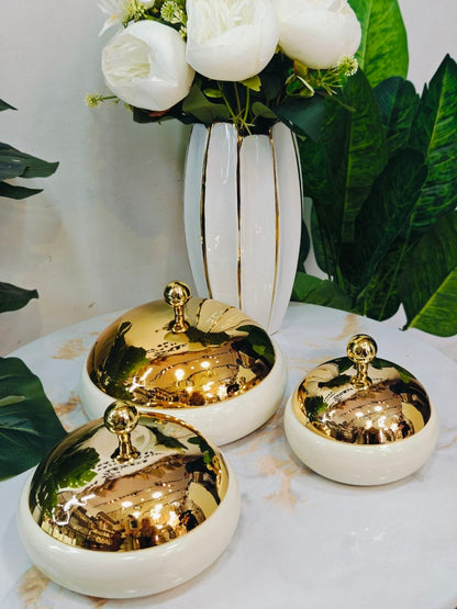 Bonbonnière métal couverture doré