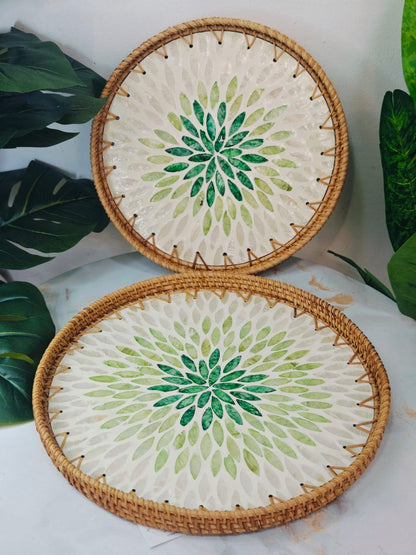 Plateau osier rond nv01