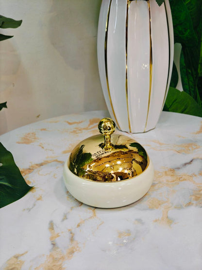 Bonbonnière métal couverture doré