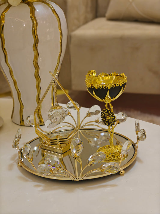 Plateaux miroir cristal ( plateau vide )