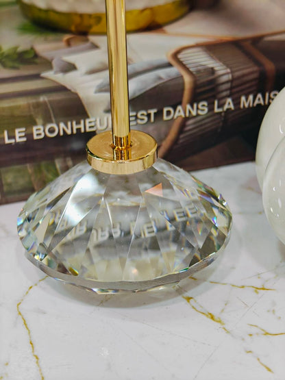 Porte bougie fleur cristal 3 pcs