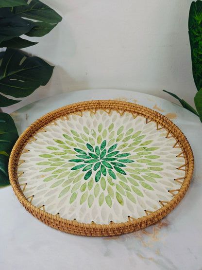 Plateau osier rond nv01