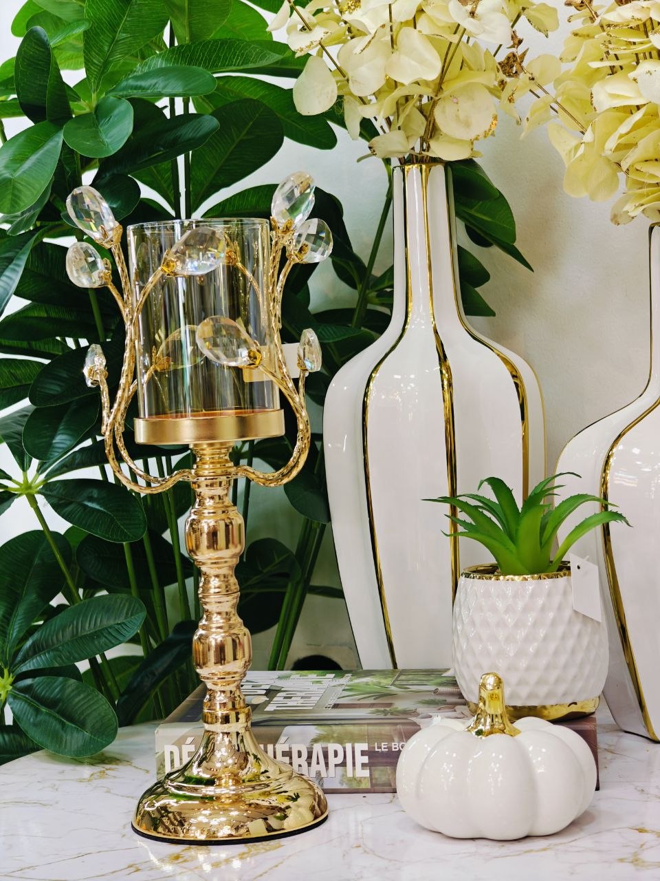 Porte bougie grand format en cristal