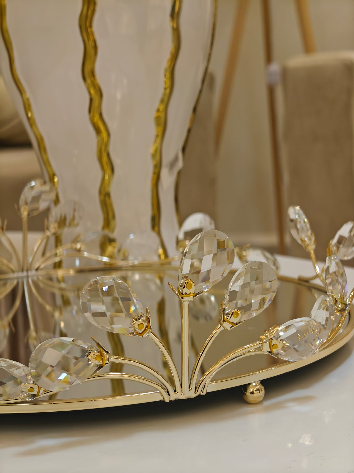 Plateaux miroir cristal ( plateau vide )