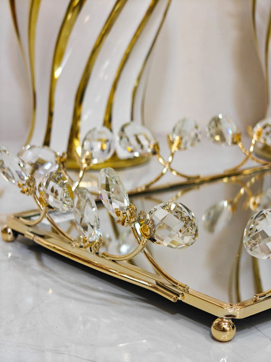 Plateau cristal rectangulaire