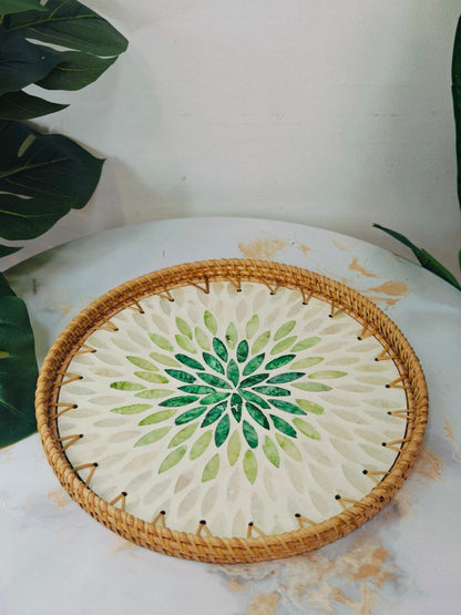 Plateau osier rond nv01