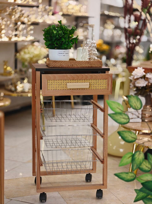 Étagère cuisine en bois hêtre